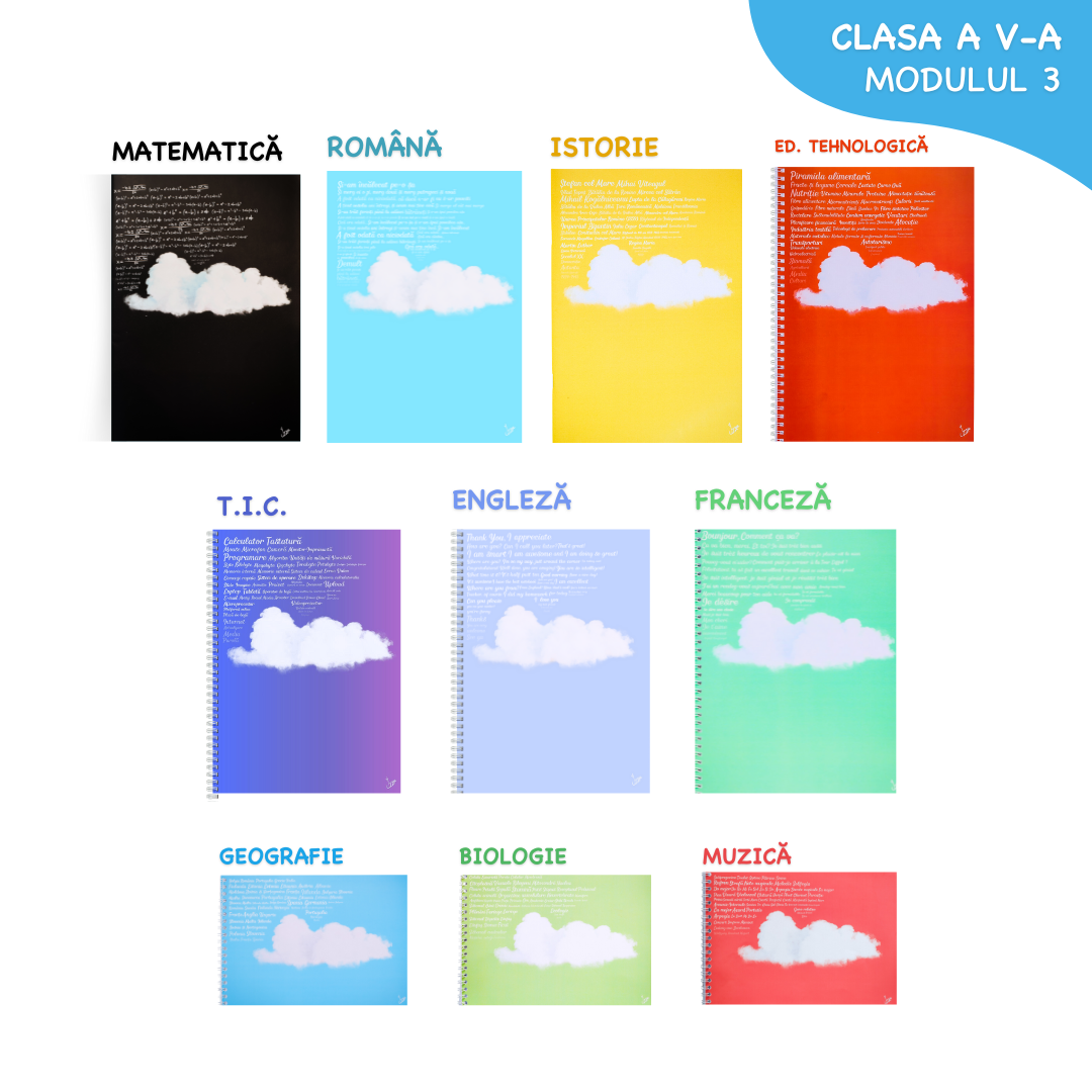 Pachet complet 10 Caiete Izzie: Clasa a V-a, Modulul 3