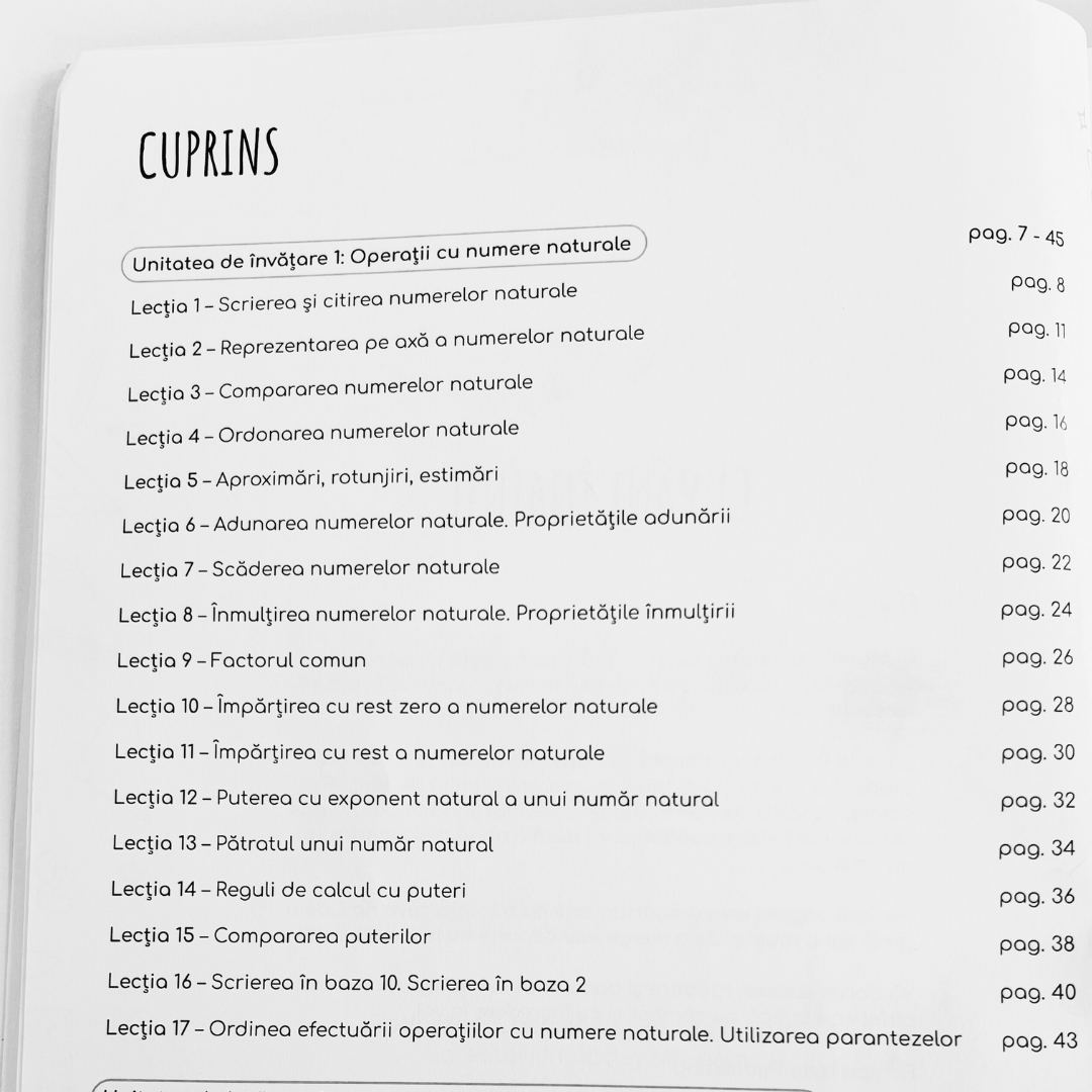 Culegere de exerciții la Matematică (Clasa a V-a)