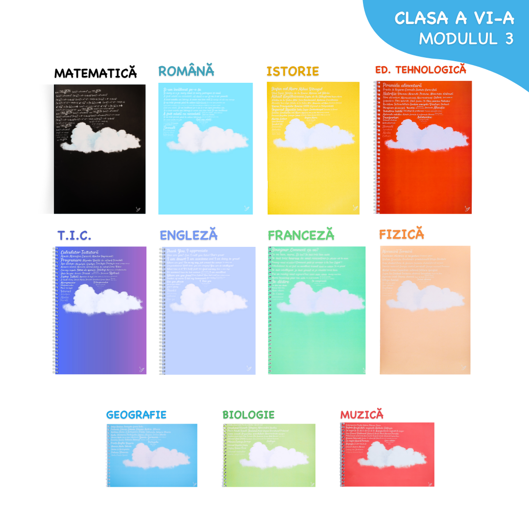 Pachet complet 11 Caiete Izzie: Clasa a VI-a, Modulul 3